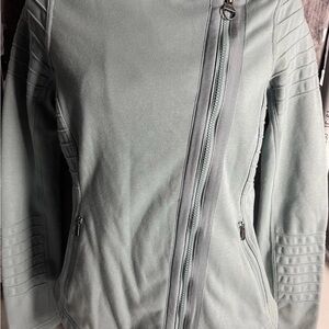Athleta Light Gray Utility Jacket